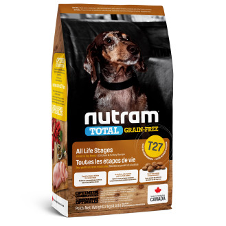 Nutram T27 Total Grain-Free Small Breed Chicken & Turkey Беззерновий сухий корм з куркою та індичкою для собак маленьких порід