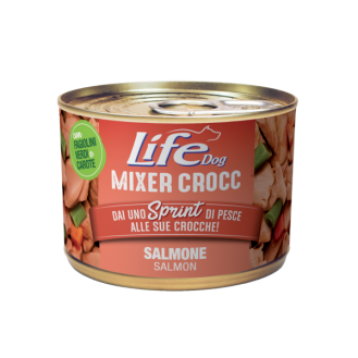 Life Dog Mixer Crocc Salmon Беззернова консерва у сухий корм для собак з Лососем