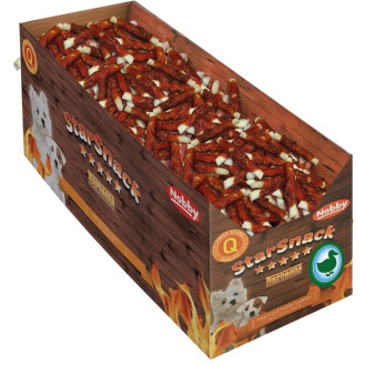 Nobby StarSnack BBQ Wrapped Duck Box Жевательные лакомства собак Палочка из Утки (7 г г (3 кг) Ø 2-3 мм - 6 см)