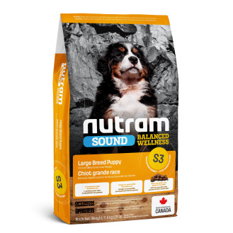 Nutram S3 Sound Balanced Wellness Large Breed Puppy Chicken & Oats Сухой корм с курицей и овсянкой для щенков крупных пород