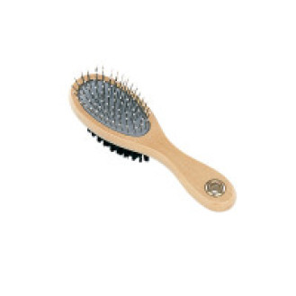 Nobby Nature Line Double-Sided Brush Двухсторонняя щётка из натуральной щетины для ухода за шерстью собак и котов (10 см)