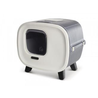 Savic Mira Закрытый кожаный туалет-домик с угольным фильтром в комплекте для кошек