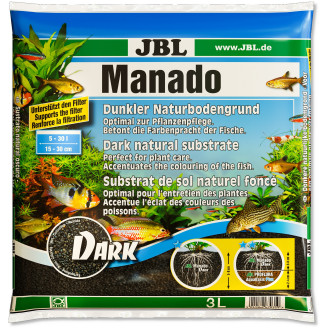 JBL Manado Dark Натуральный темный субстрат 1,5-2,5 мм для аквариума (3 л)