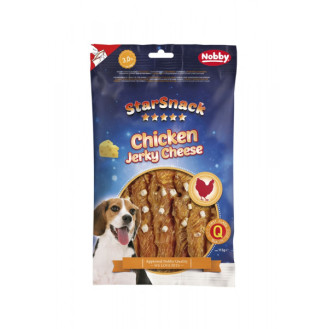 Nobby StarSnack Chicken Jerky Cheese В'ялені ласощі без цукру для собак Куряче Філе з Сиром