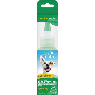 TropiClean Oral Care Clean Teeth Gel For Dogs Vanilla & Mint Гель для самоочищения зубов собак 