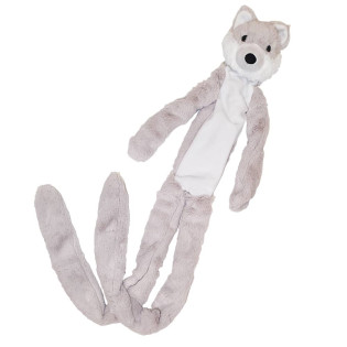 Nobby Plush & Rope Wolf М'яка іграшка для великих собак Плюшевий Вовк з внутрішньою мотузкою