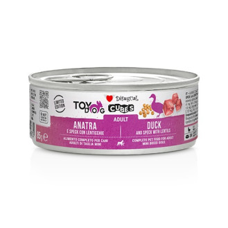 Disugual TOYDog Cubes 92% Adult Duck, Speck & Lentis Безглютенова консерва для собак маленьких порід Качка з Беконом та Сочевицею
