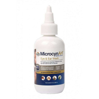 MicrocynAH Eye and Ear Wash Капли для обработки глаз и ушей животных, рептилий и птиц при травмах и заболеваниях