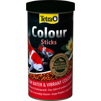 Tetra Pond Colour Sticks Полноценный корм в виде палочек с витаминно-минеральным комплексом для усиления окраса ярких прудовых рыб