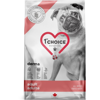 1st Choice Derma Adult All Breeds Безглютеновий сухий корм з лососем для собак з чутливою шкірою