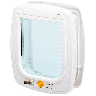 Ferplast Swing 9 Универсальные двери для больших кошек и маленьких собак с амортизатором конечного хода и защитой от сквозняков (White)