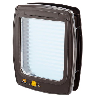 Ferplast Swing 11 Универсальные двери для средних собак с четырьмя режимами работы и расширительным туннелем (Brown)