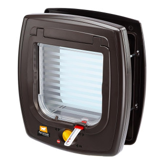 Ferplast Swing 7 Magnetic Универсальные двери для кошек и маленьких собак с магнитным ключом на ошейник (Brown)