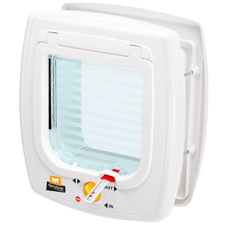 Ferplast Swing 7 Magnetic Универсальные двери для кошек и маленьких собак с магнитным ключом на ошейник (White)