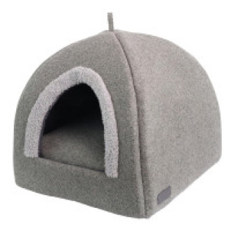 Nobby Linou House Антивандальный лежак-домик с двухсторонней подушкой для собак и котов (Grey XS)