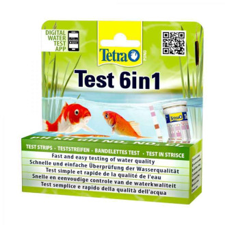 Tetra Pond Test Set 6 in 1 Набор тест-полосок для контроля качества прудовой воды