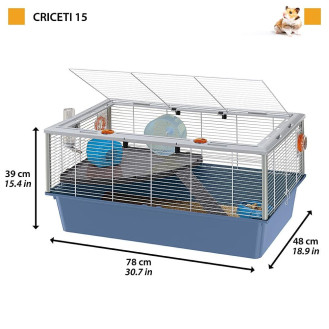 Ferplast Criceti 15 Клетка для хомяков с домиком, поилкой и беговым колесом