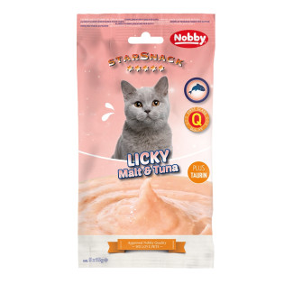 Nobby StarSnack Cat Licky Tuna & Malt Беззерновые лакомства для котов Крем из Тунца с Шерстевыводящей пастой