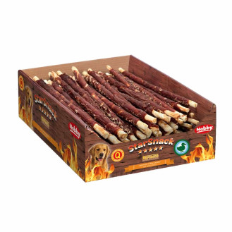 Nobby StarSnack Low Fat BBQ Wrapped Duck Диетические лакомства для собак Палочка с Утиным мясом (32 г (2,6 кг) 25 см)
