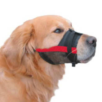 Nobby Adjustable Muzzle Color Ветеринарный нейлоновый регулируемый намордник для собак (Red №0)
