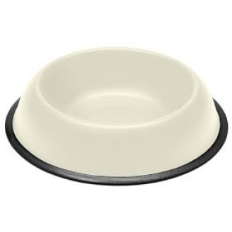 Ferplast Mira Антискользящая эмалированная миска для собак и котов (White 900 мл)