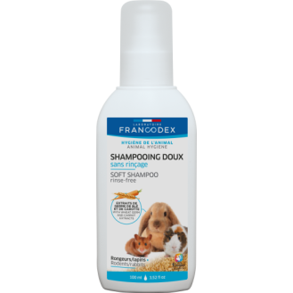 Francodex Soft Shampoo Rinse Free Rodents М'який шампунь без змивання з екстрактом пшениці для гризунів