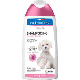 Francodex Shampoo White Coat Dogs Шампунь з вітаміном B3 для собак із білою шерстю