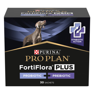 Purina Pro Plan FortiFlora Plus Canine Probiotic & Prebiotic Синбіотична добавка для підтримки здоров'я кишківника собак