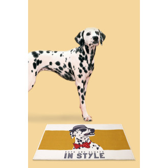 Jungo Pets Mats Dalmatian Антиковзкий лежак-килимок для собак Далматинець-джентельмен