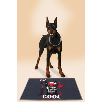 Jungo Pets Mats Doberman Антиковзкий лежак-килимок для собак Крутий Доберман