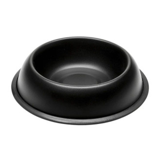 Ferplast Mira Антискользящая эмалированная миска для собак и котов (Black 500 мл)