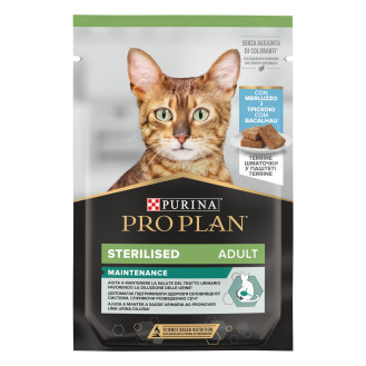 Purina Pro Plan Sterilised Adult Maintenance Cod Влажный корм для стерилизованных кошек Кусочки трески в паштете