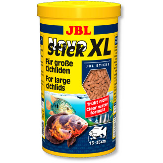 JBL Novo Stick XL Основний корм у формі паличок для великих м'ясоїдних цихлід розміром 15-35 см