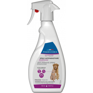 Francodex Dimethicone Spray Antiparasitare Dogs & Cats Спрей для собак та котів від зовнішніх паразитів