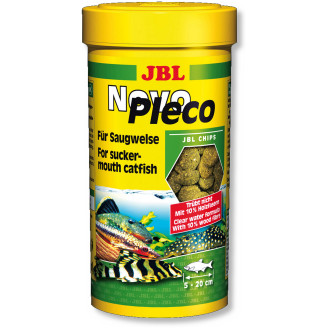 JBL Novo Pleco Основний корм у формі чіпсів для кольчужних сомів розміром 5-20 см