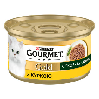 Gourmet Gold Pieces in Gravy Chicken Консерва для котов Кусочки в подливке с курицей