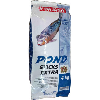 Dajana Pond Sticks Extra Багатокомпонентний корм у вигляді триколірних паличок для всіх видів ставкових риб