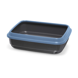 Imac Jerry 2nd Plastic Life Туалет из вторичного пластика с высокими бортиками и ободком для котов (Black)