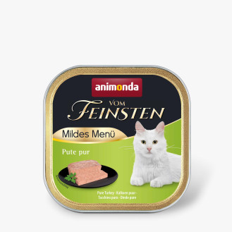 Animonda Vom Feinsten Mild Menu Pate Turkey Беззерновая диетическая консерва для котов Паштет из Индейки