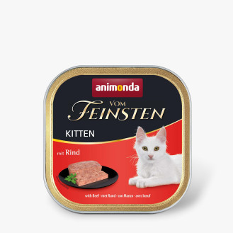 Animonda Vom Feinsten Kitten Beef Беззерновая консерва для котят Паштет из Говядины