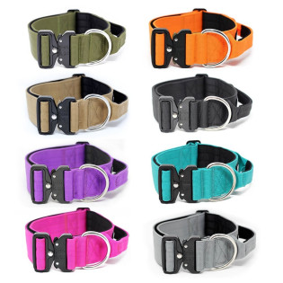 BullyBillows Combat Collar Handle 5 cm Професійний посилений широкий нашийник з ручкою та ривковим замком для собак