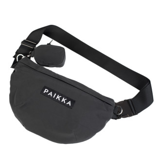 PAIKKA Visibility Treat Bag Grey Поясна сумка для прогулянок з собакою, змінююча колір при світловідбиванні