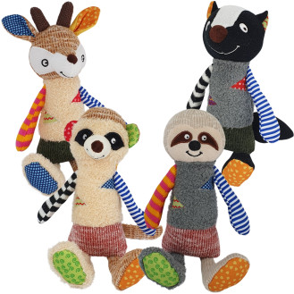 Nobby Plush Мягкая игрушка с пищалкой для собак ToyBox Дикие Животные