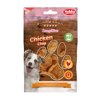 Nobby StarSnack Sensitive Chicken Chip Беззерновые лакомства для собак с чуствительным пищеварением Куриные чипсы