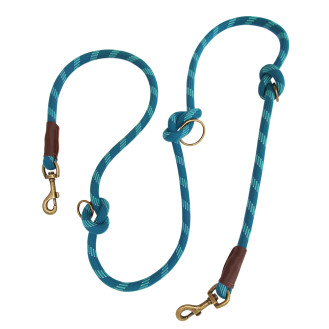 Nobby Sporty Rope 3 in 1 Leash Усиленный поводок-перестежка со светоотражением для активных собак