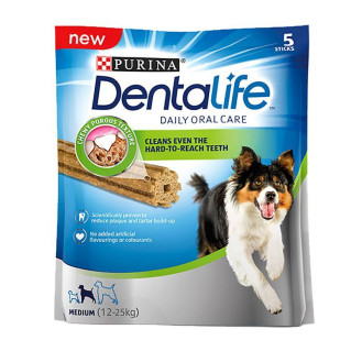 Purina DentaLife Daily Medium Ласощі для підтримки здоров'я порожнини рота дорослих собак середніх порід вагою 12-25 кг