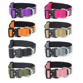 BullyBillows Combat Collar No Handle 4 cm Профессиональный сверхпрочный ошейник для собак c усиленным замком