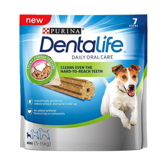 Purina DentaLife Daily Mini Ласощі для підтримки здоров'я порожнини рота дорослих собак маленьких порід вагою 7-12 кг