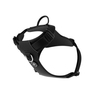 BullyBillows Lightweight Air Mesh Harness Анатомическая шлея для собак с ручкой и передним кольцом (Black S (B))