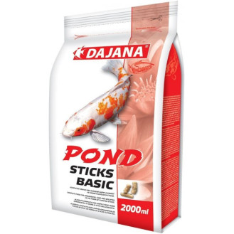 Dajana Pond Sticks Basic White Полноценный корм в виде белых палочек для кои и других видов прудовых рыб